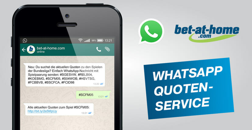 Bet at Home Whatsapp