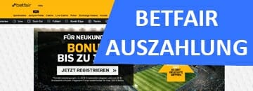 Betfair Auszahlung