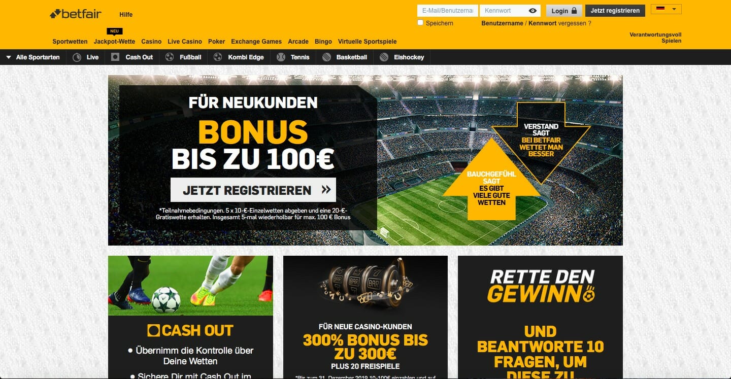 Betfair Bonus Galerie