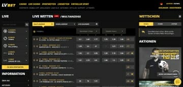 LvBet Sportwetten Live Wetten