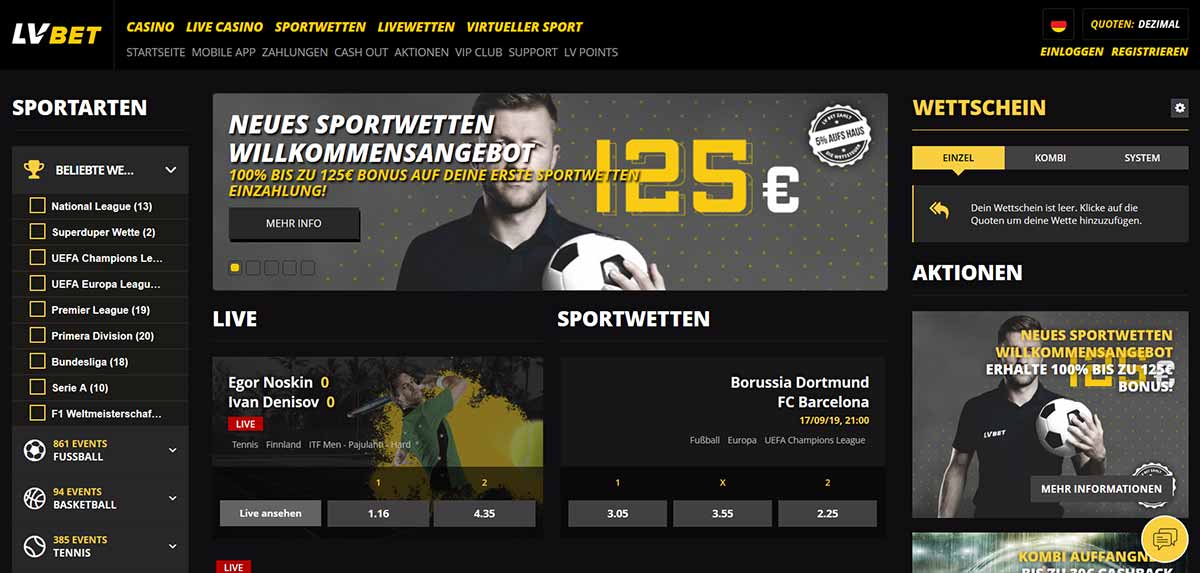 LvBet Sportwetten Sportwetten