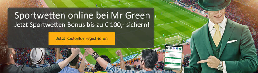 Mr Green Sports App Bonus