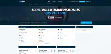 MyBet Sportwetten Vorschau Startseite