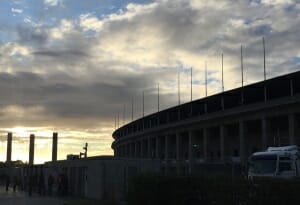 Olympiastadion Seitenansicht