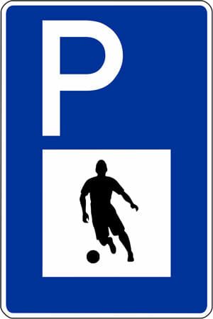 Parkplatz Fussballer