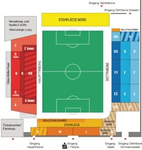 Schwarzwald Stadion Stadionplan SC Freiburg