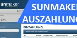 Sunmaker Auszahlung