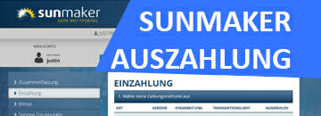 Sunmaker Auszahlung