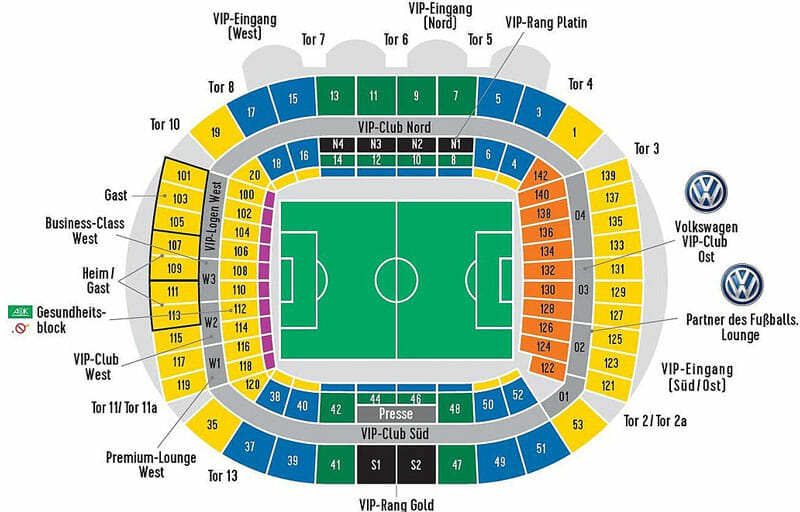 Weserstadion Stadionplan Werder Bremen