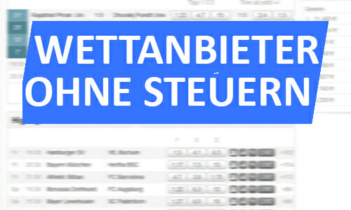 Wettanbiter ohne Steuern