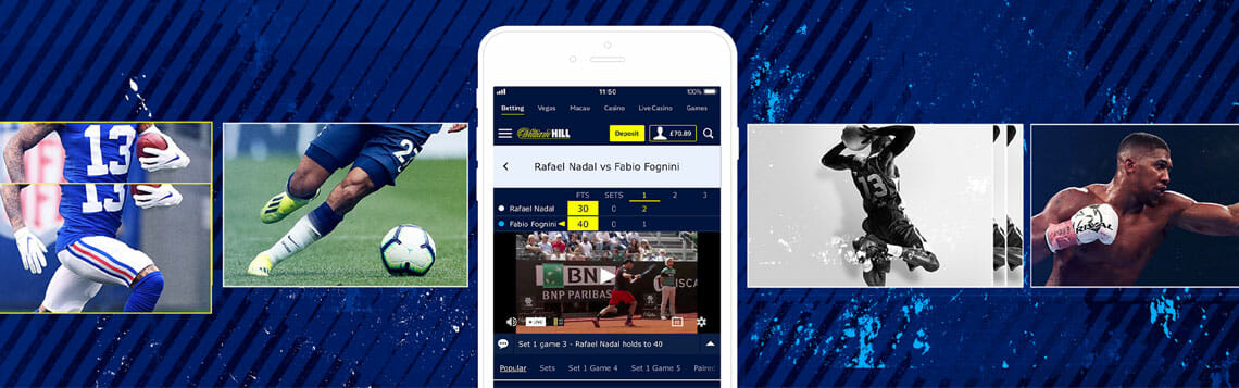 William Hill App Sportwetten Angebot